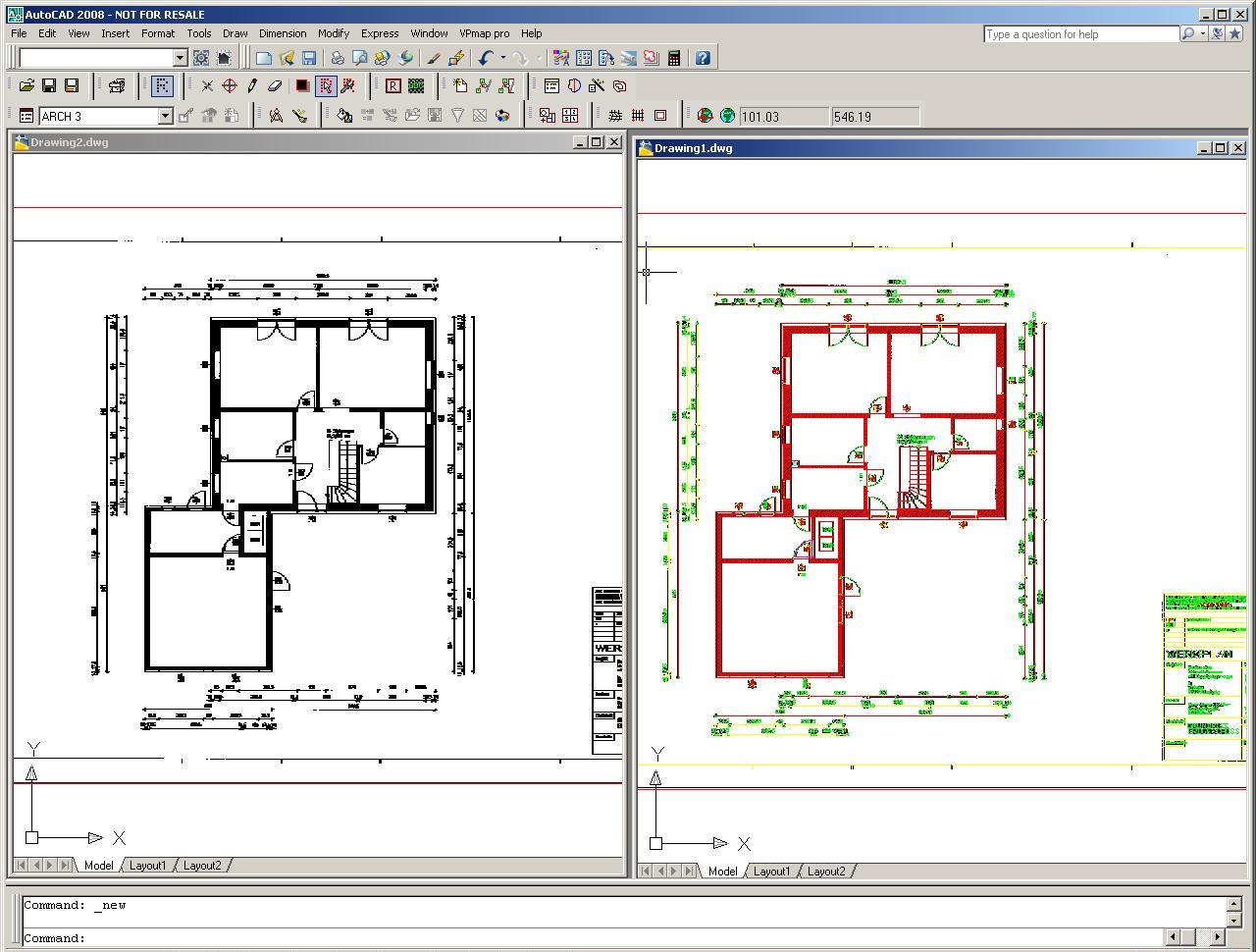 Free choice of Windows and AutoCAD operation